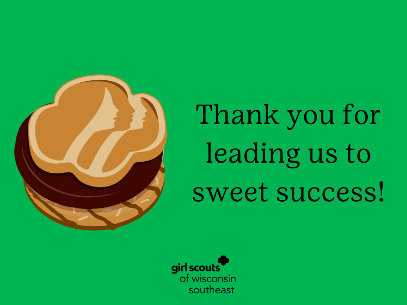 An eCard from the Girl Scouts that depicts a signature Girl Scout cookie.