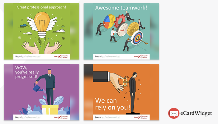 A few of Fexco’s employee appreciation eCards, which can be used for Administrative Professionals Day.