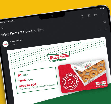 Krispy Kreme's Digital Dozens fundraiser is a wonderful online Father's Day fundraiser.
