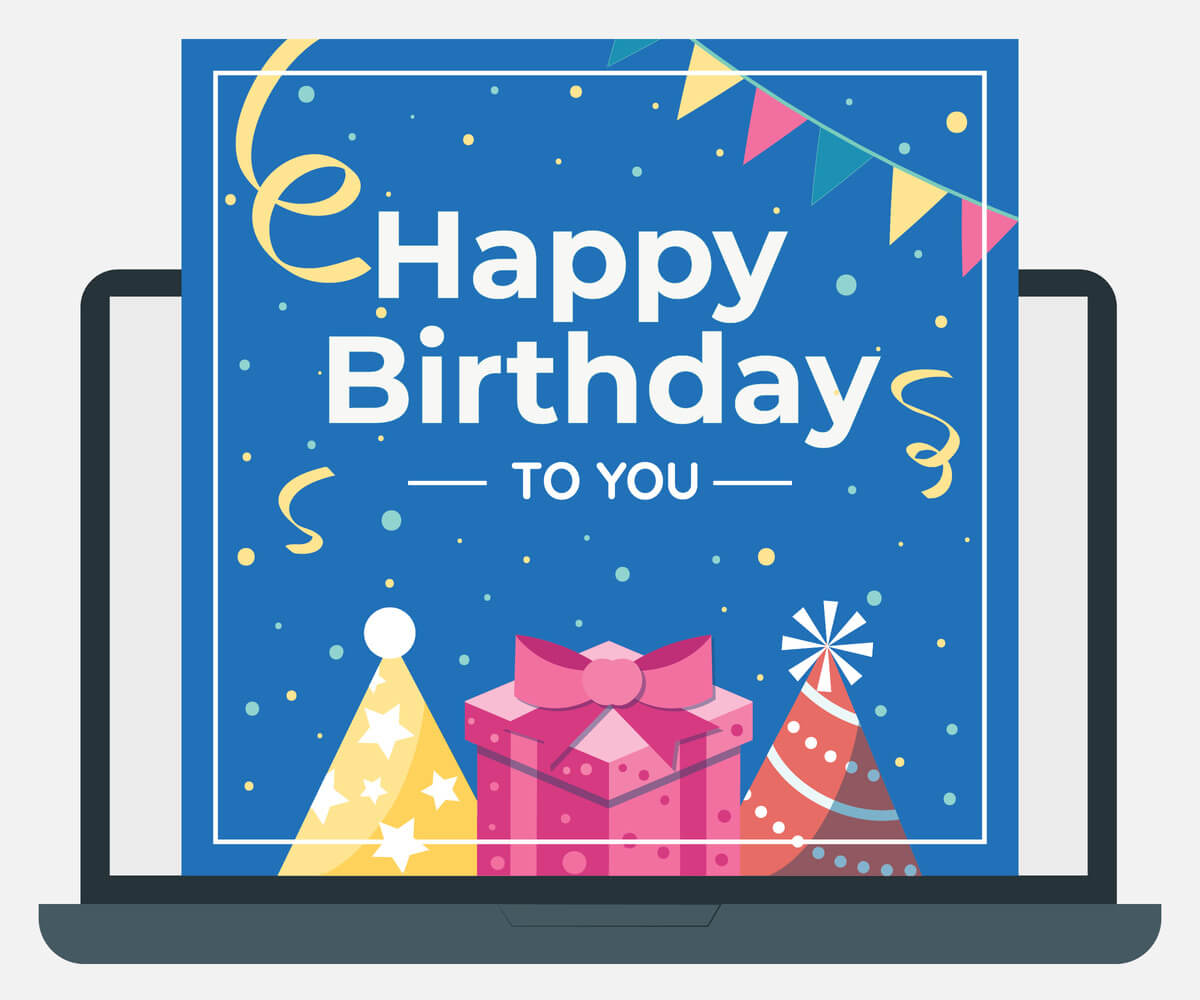 eCardWidget's platform makes it easy to send automated birthday eCards