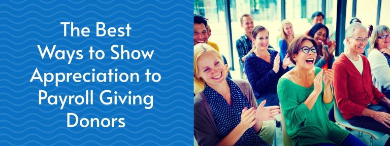 How to Show Appreciation to Payroll Giving Donors