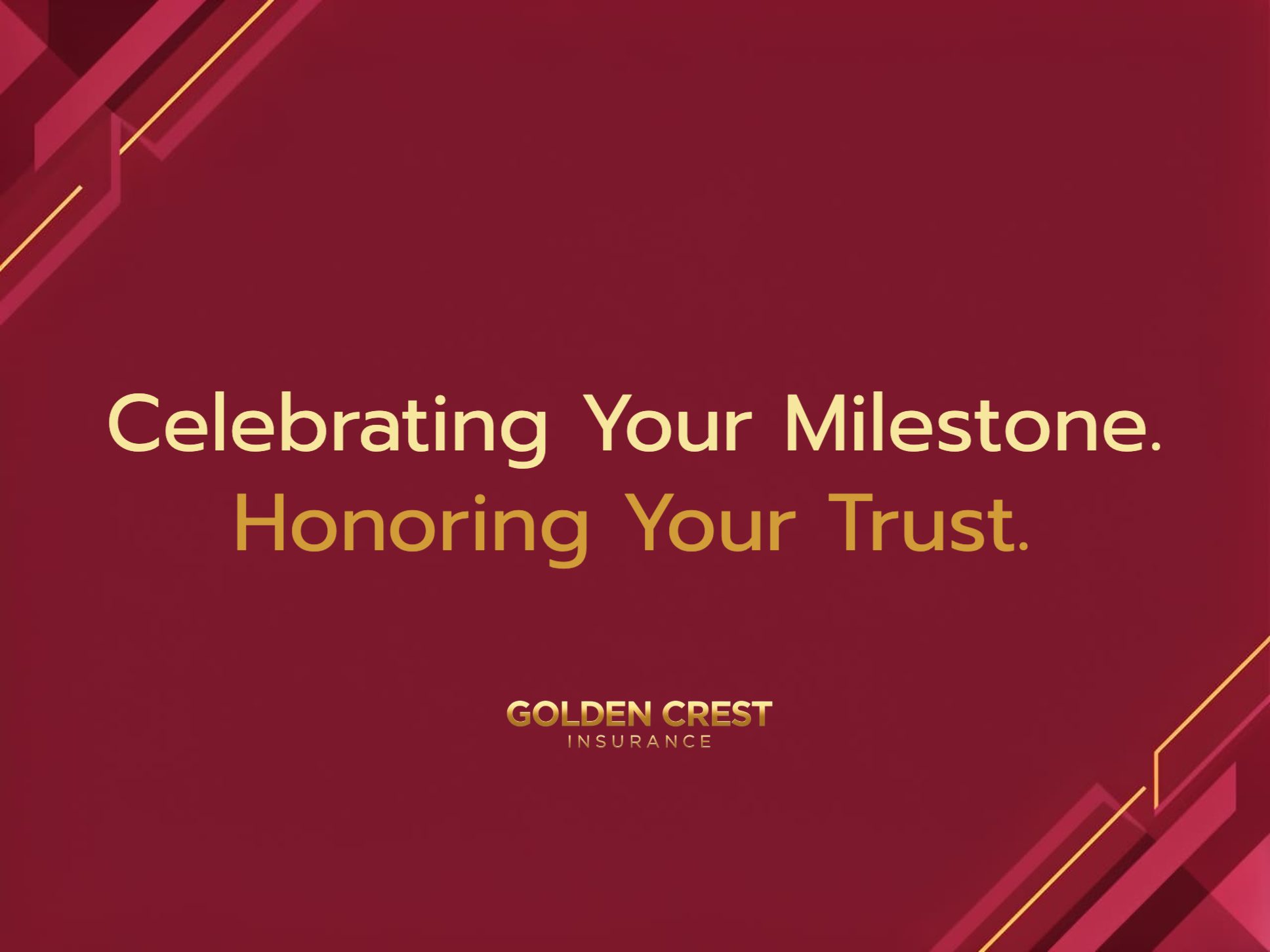 Golden Crest Insurance Client Appreciation eCards