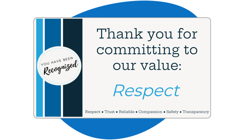 Create charity eCards that celebrate your staff, like this example from Modivcare.