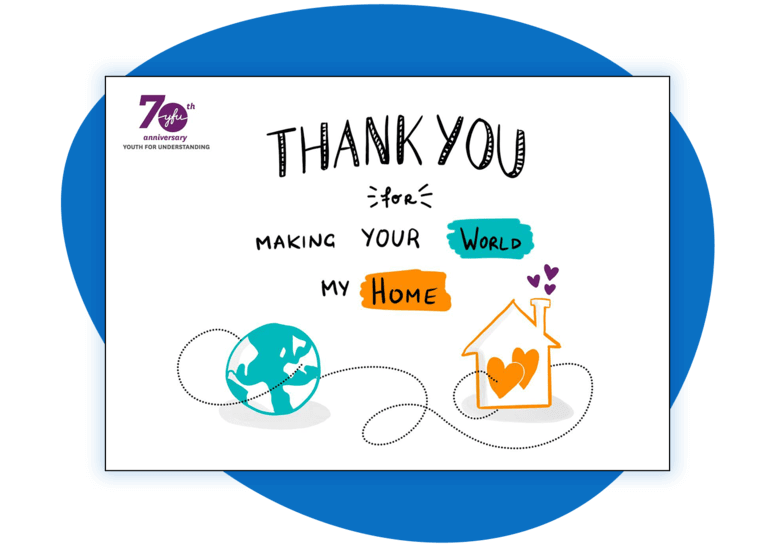 Charity eCards like this example from YFU can be used to express appreciation for donors and volunteers.