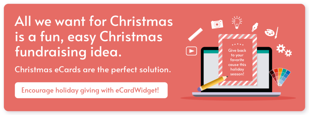 Click to use eCards, the best Christmas fundraising idea, by working with eCardWidget.
