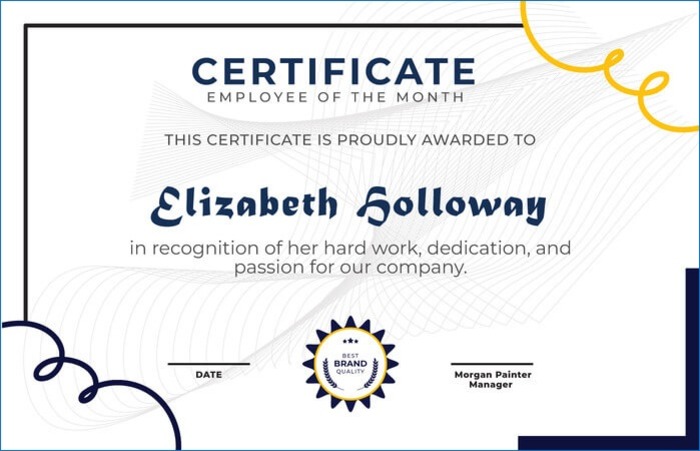 Employee of the Month is a classic employee award idea.