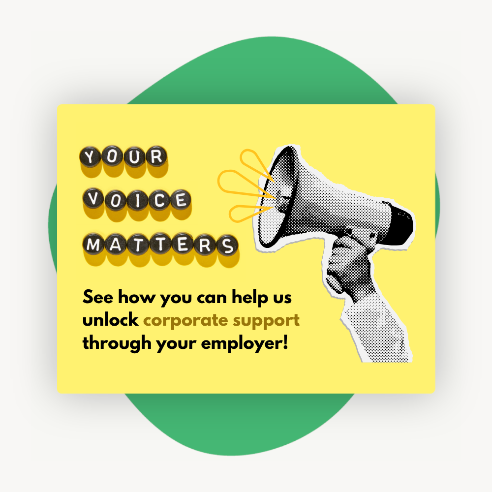 Example eCard encouraging a supporter to advocate for workplace giving at their employer