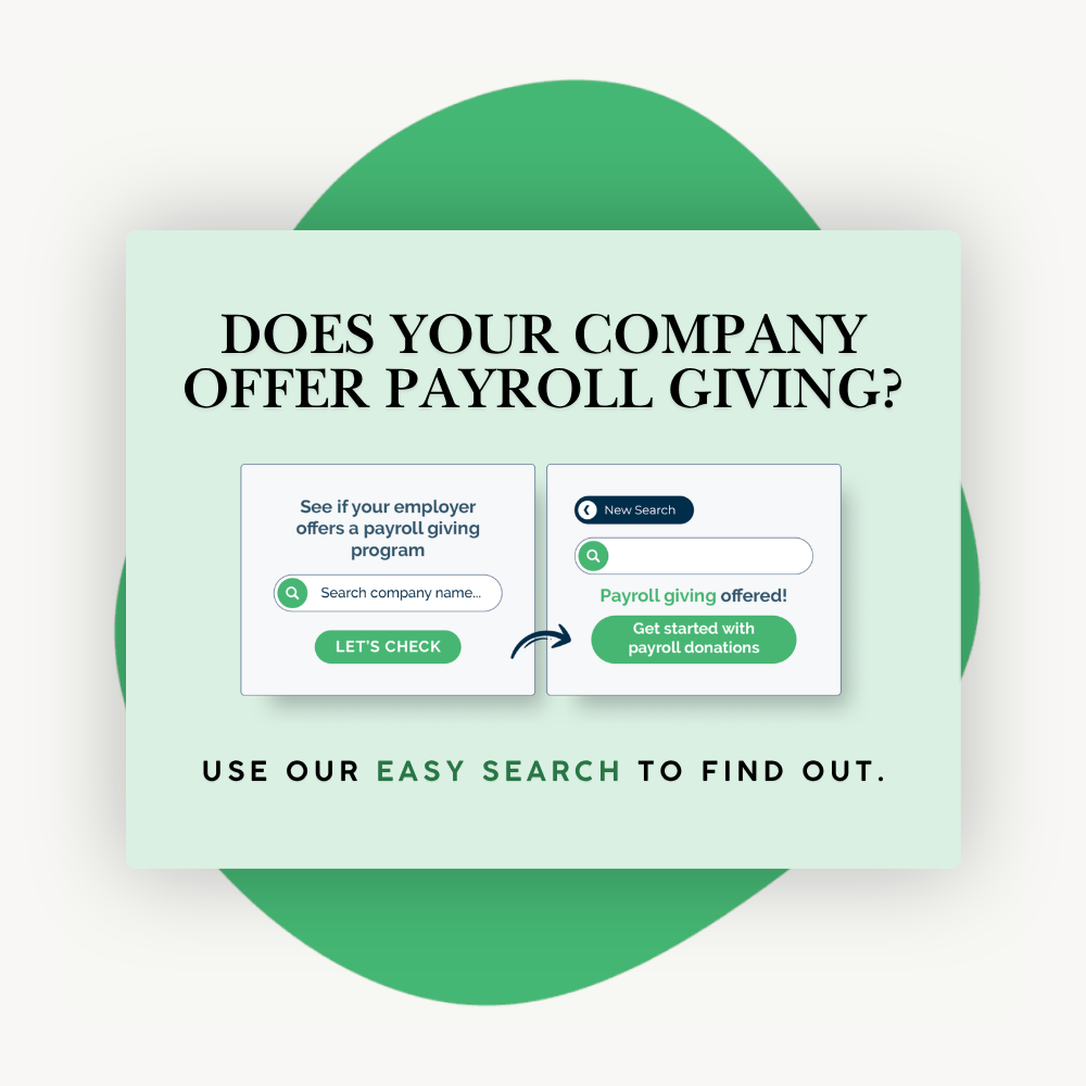 Example payroll giving enrollment eCard