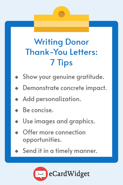 Here are seven tips for writing your donor thank-you letters.