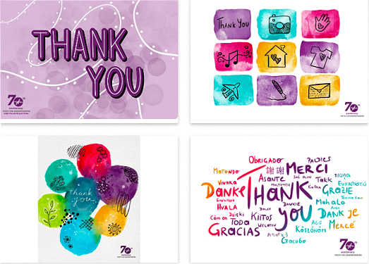 YFU’s thank-you eCards provide a stellar example of how you can customize your donor appreciation eCards.