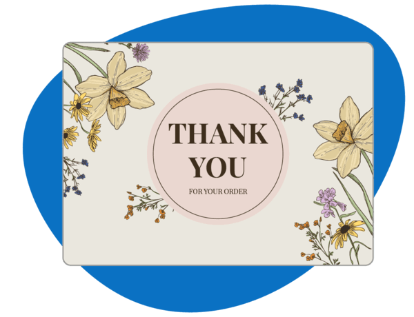 Send thank-you cards as heartfelt yet inexpensive customer appreciation gifts.
